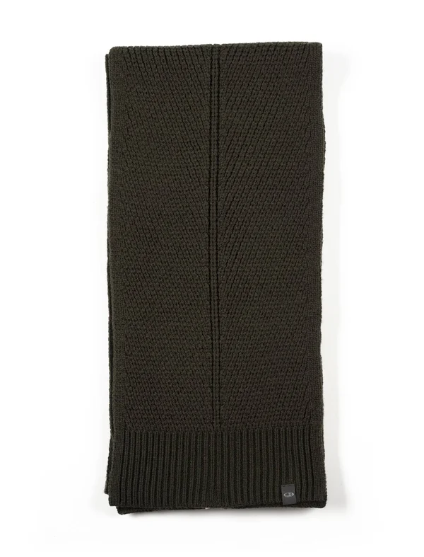Icebreaker Unisex Merino Waypoint Scarf - Kale, 100% Merino Wool