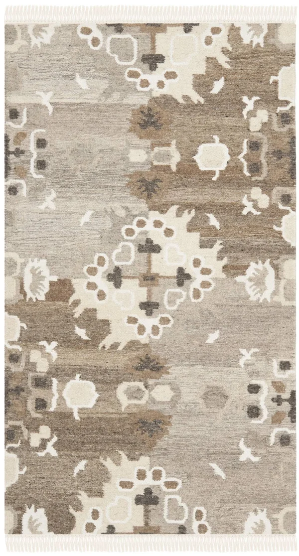 Safavieh Natural Kilim Grey Area Rug - Runner 2&3x22 x 6&