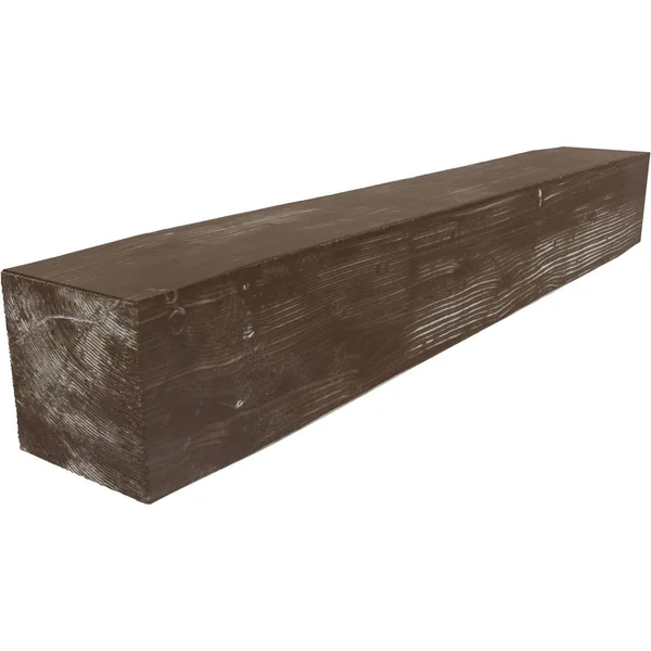 Ekena Millwork MANUSD06X08X72VM 6x22H x 8x22D x 72x22W Sandblasted Faux Wood Fireplace Mantel, Vintage Mahogany
