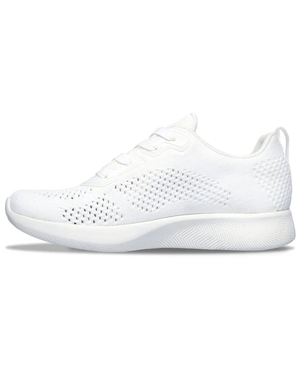 Skechers Women's Bobs Sport Squad 2 Social Space Sneaker, White