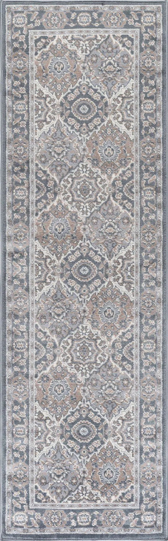 Tayse Rugs Madison Newcomb 7 ft. 10 in. Round Area Rug - Gray