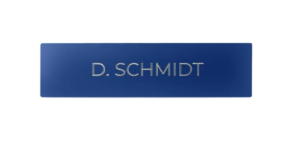 Nameplate for One Call Button of A DoorBird D21x Video Door Station - Individual Engraving, Self-Adhesive