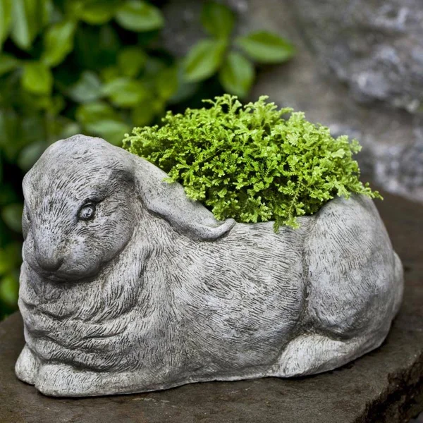 Campania International Bunny Cast Stone Planter
