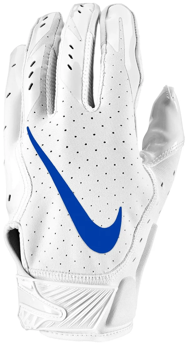Nike Vapor Jet 5.0 Receiver Gloves White/Royal Small