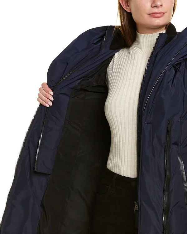 Mackage Kay Leather-Trim Down Coat