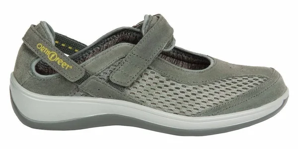 Women's OrthoFeet Sanibel Mary Jane - Size: 7.5, Gray