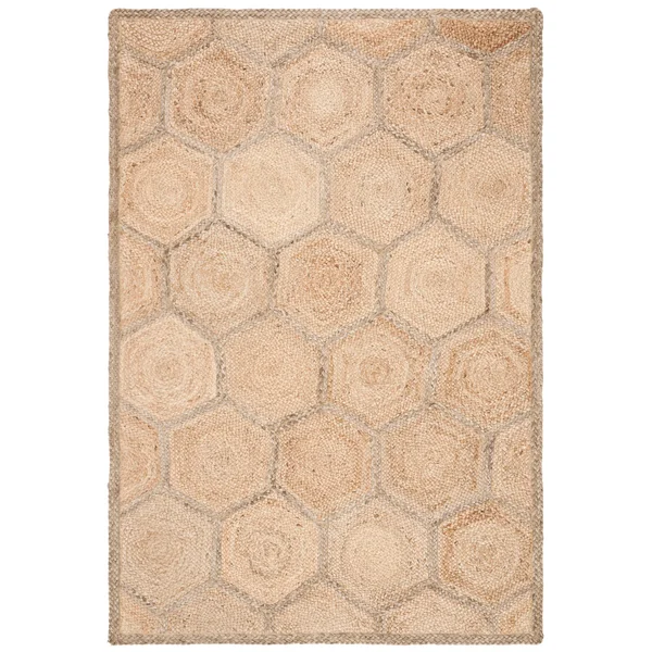 Safavieh Natural Fiber NF882B 3&0x22 x 5&0x22 Natural - Grey Area Rug