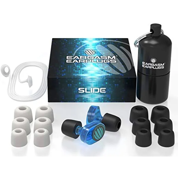 Eargasm Slide Earplugs - Size: Small, Medium, Large, Black