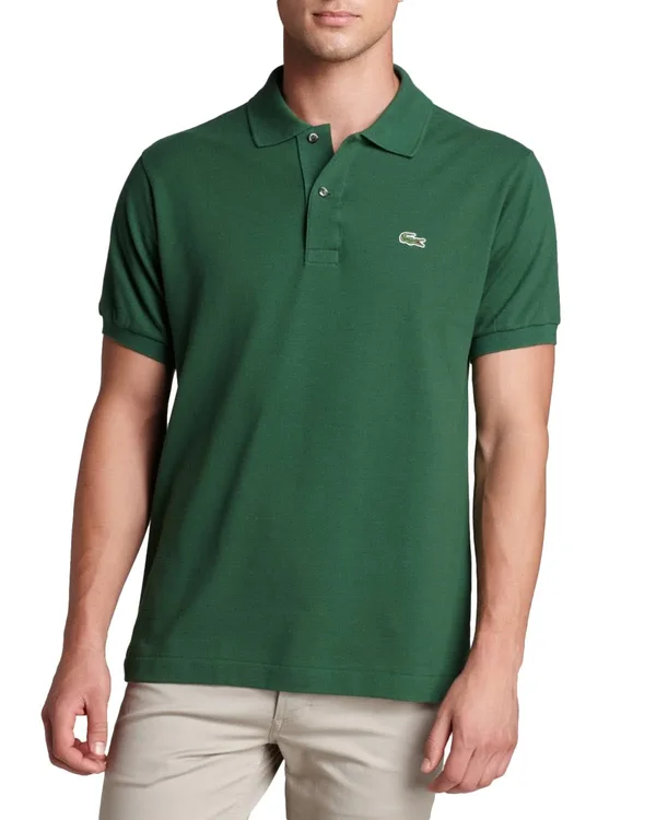 Lacoste Men's Classic Fit Pique Polo Shirt - L.12.12 - Schoolhouse Red