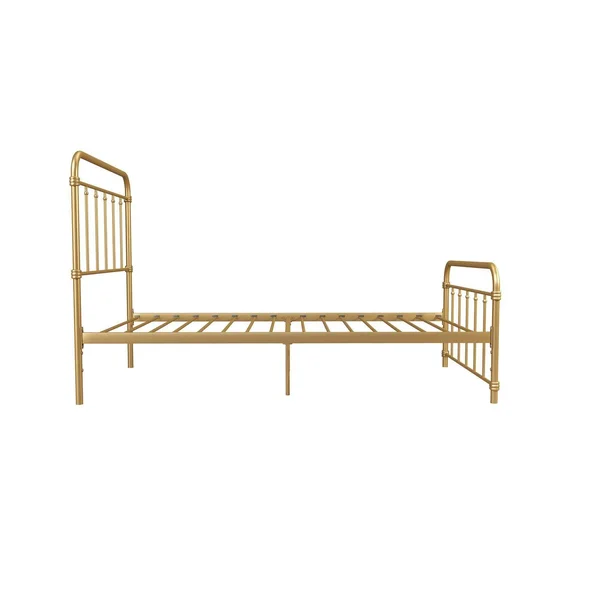 Twin Waldorf Metal Bed Gold - Room & Joy