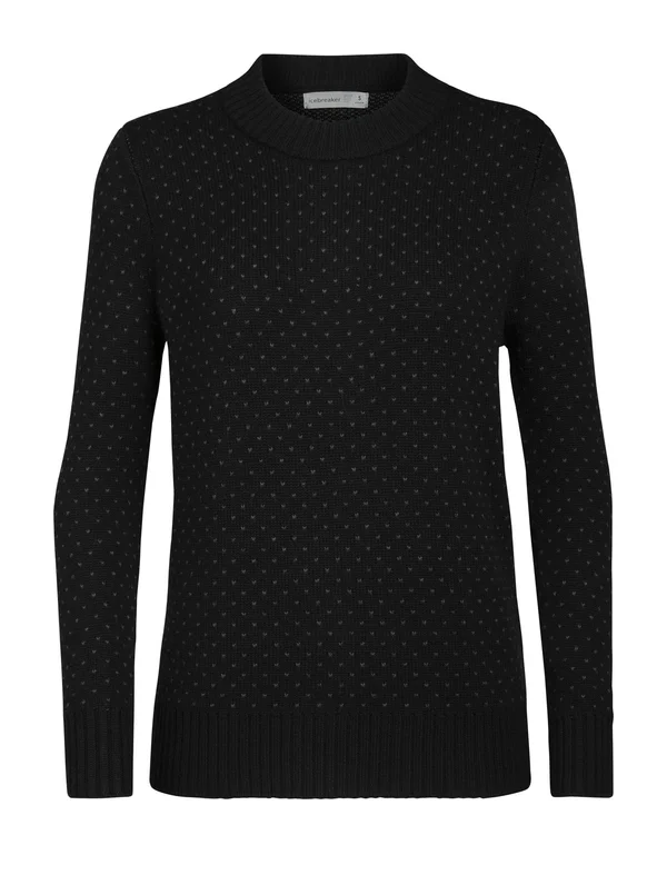 Icebreaker Women's Waypoint Crewe Sweater Black L