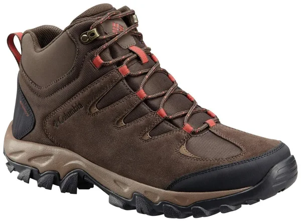 Columbia Men's Buxton Peak Mid Waterproof Shoe - 10 - Cordovan - Rusty