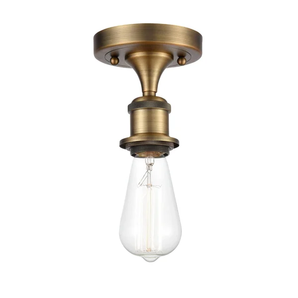 Innovations Lighting-Bare Bulb 1 Light Semi-Flush Mount-516-1C-BB-LED