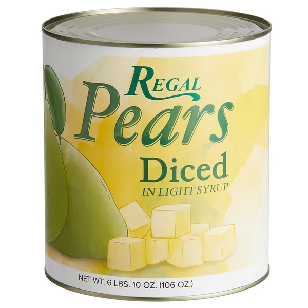 Regal Foods #10 Can Diced Pears in Light Syrup - 6/Case