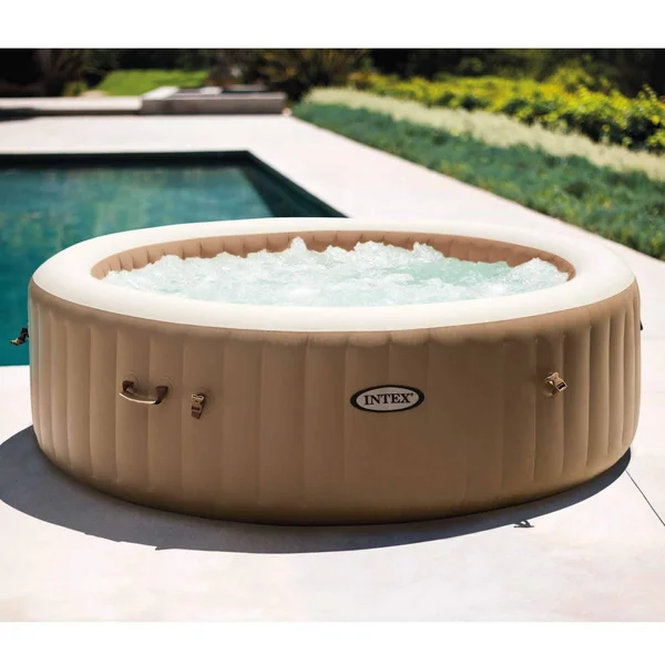 Intex 28427E 85in PureSpa Inflatable Spa - 6-person, Tan