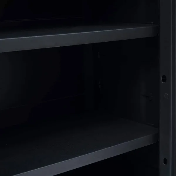 vidaXL Garden Storage Cabinet XL 30.7x22x18.1x22x37x22 Plastic - Black