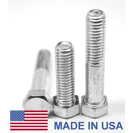 1 inch-8 x 9 inch (PT) Coarse Thread Grade 5 Hex Cap Screw (Bolt) - USA Medium Carbon Steel Zinc Plated Pk 15 - Men's