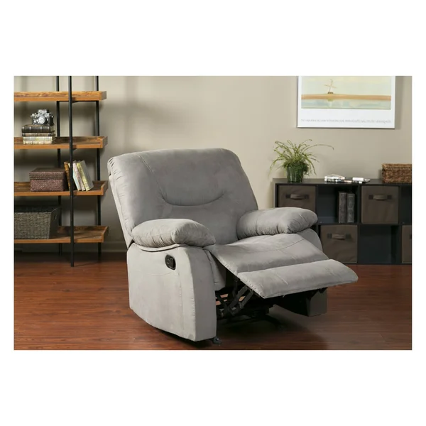 Relaxzen Rocker Recliner, Gray