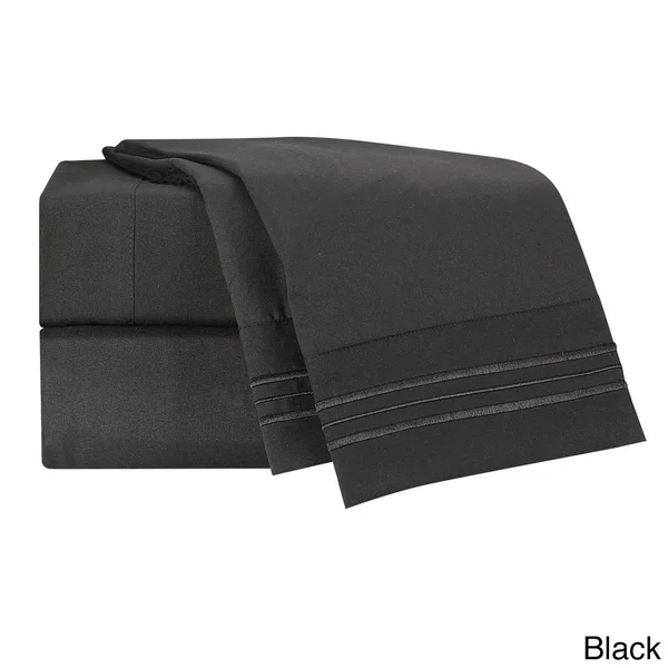 Clara Clark Premier 1800 Series Deep Pocket Bed Sheet Set - Sage - 4 Piece - California King