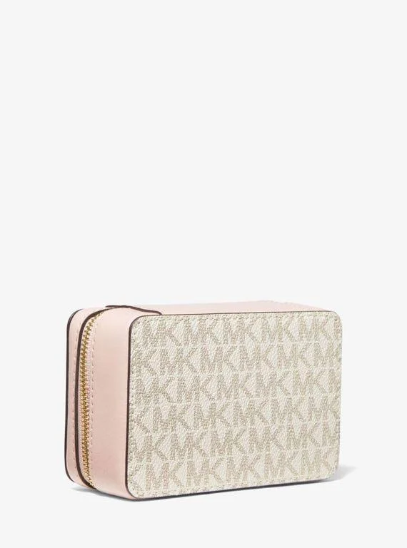 Michael Kors Small Logo Stripe Jewelry Case 32H0GTMN5B - One Size - Pink