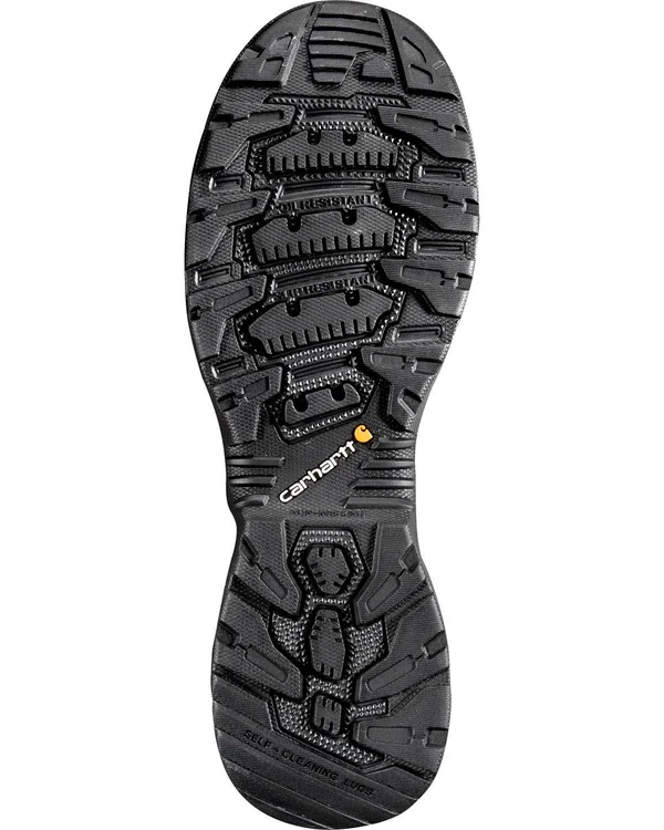Carhartt Men's 4-Inch Force Waterproof Slip on Boots, Black