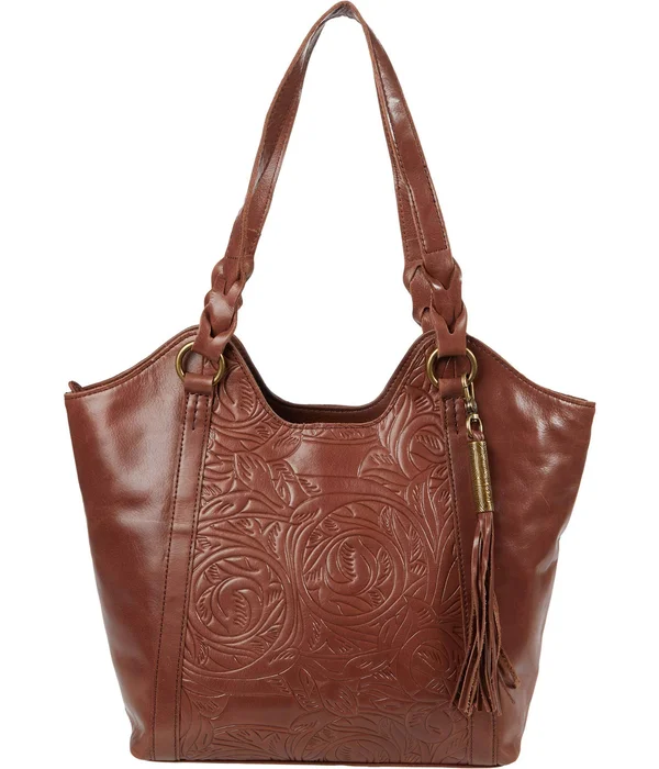 The Sak Sierra Shopper Bag - Teak Leaf Embossed Leather