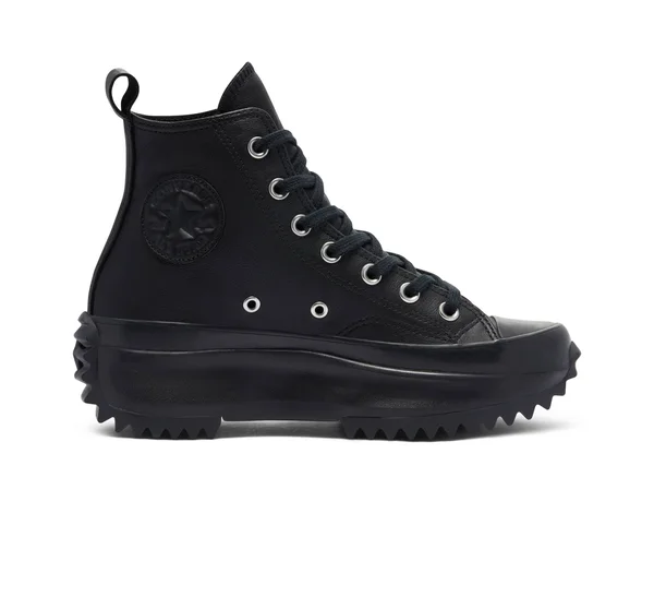Converse Black Leather Run Star Hike High-Top Sneakers