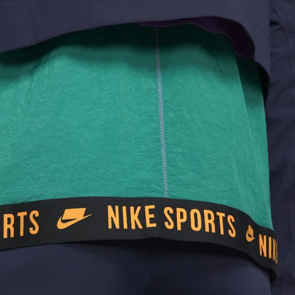 Nike Mens Activewear Jacket Green 2XL Dri Fit Colorblock Windbreaker