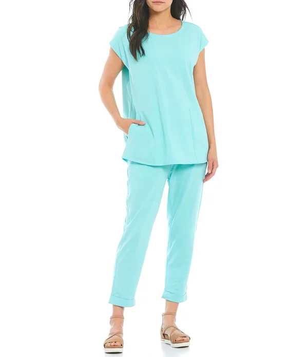 Eileen Fisher Cotton Stretch Slim Pants - XL
