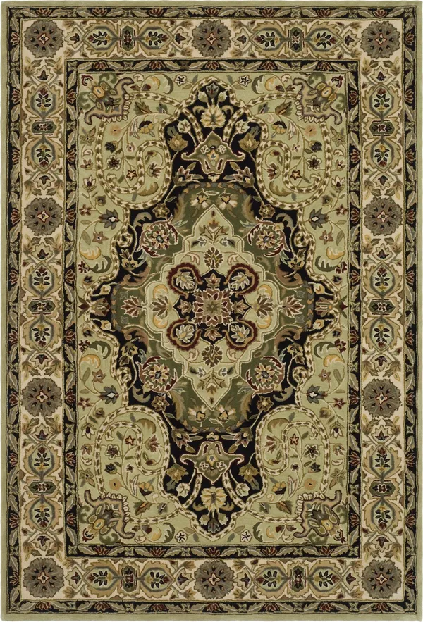 Safavieh Total Performance Rug Collection TLP718A - Soft Green, Ivory - 6' x 6' Round