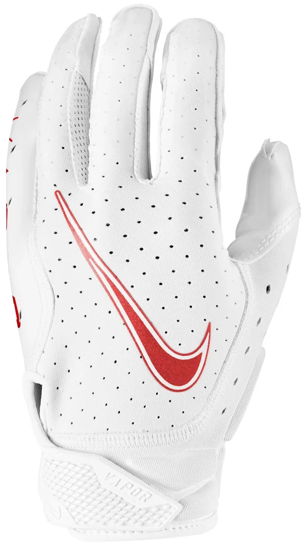 Nike Adult Vapor Jet 6.0 Receiver Gloves - Medium, White