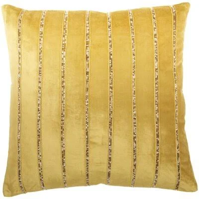 Square Pillow Cover & Insert Solo Rugs Color: Gold