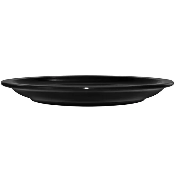 ITI CAN-16-B 10 5/8x22 Round Cancun? Plate - Ceramic, Black