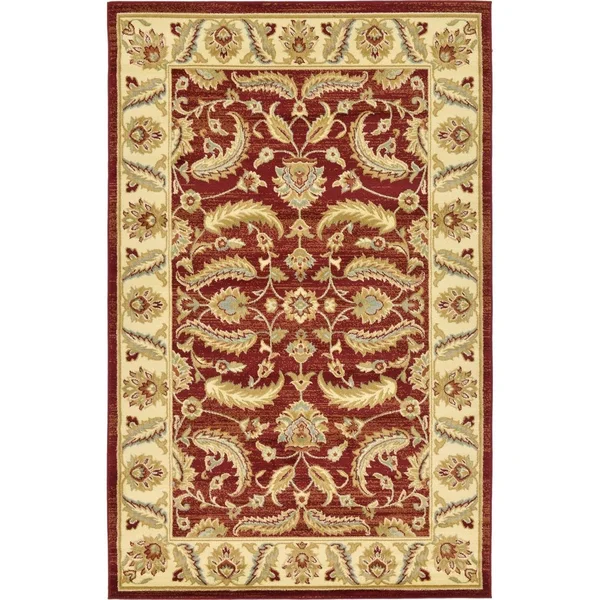Unique Loom Voyage Hickory Brick Red 10& 6 x 16& 5 Area Rug