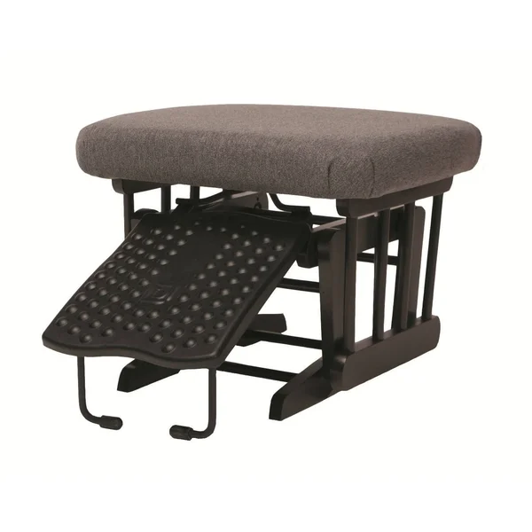 Dutailier 2-Post Multiposition Glider & Nursing Ottoman Set, Dark Grey