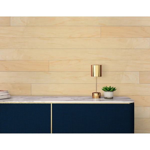 Genuine 5.1x22 x 47x22 Peel and Stick Engineered Wood Wall Paneling Novogratz Color: Unfinished Maple