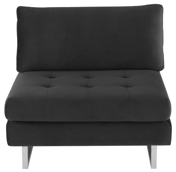 Nuevo Janis Seat Armless Sofa - Dark Grey Tweed