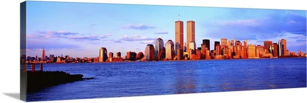 New York City - Skyline with World Trade Center, Canvas Wall Art, 60x20, Great Big Canvas