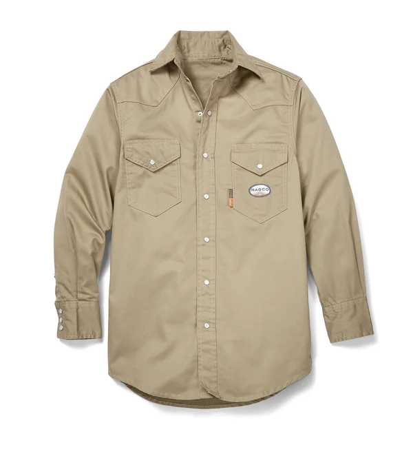 Rasco FR Lightweight Work Shirt XL - Khaki