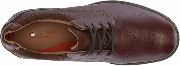 Clarks Men's Un Ramble Lo Oxford Mahogany Leather 10