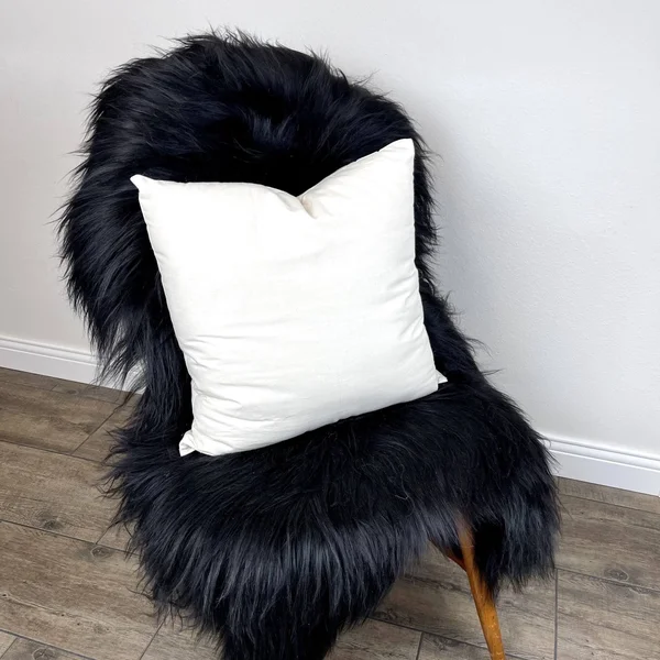 Copia Cove Wool Pillow Insert - 100% Wool Fill Cushion - Natural Fiber Eco Cushion Insert Home Decor - Size: 18 x 18