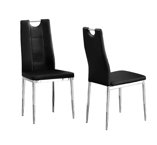 Best Master Furniture Beverly Upholstered Side Chairs - Set of 2, Black