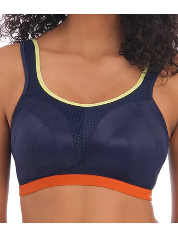 Freya Dynamic Soft Cup Sports Bra Blue, AC4014NSE, Poinsettia - 30HH Navy Spice