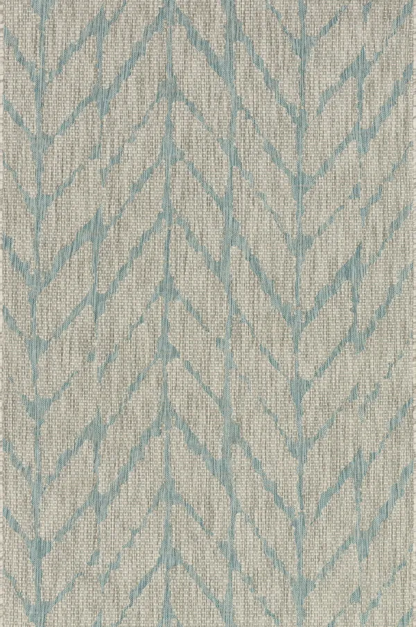 Loloi Isle IE-02 3&11x22 x 5&10x22 Mist - Aqua Rug