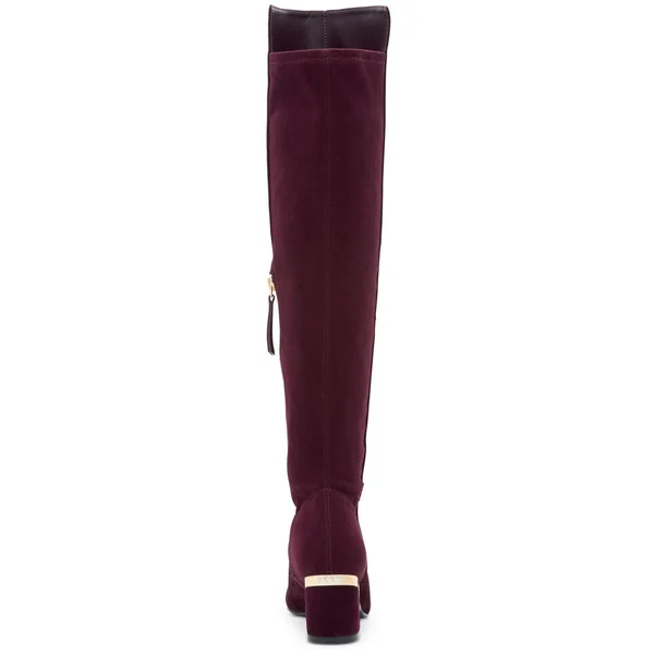 Dkny - Cora Knee High Boots, Burgundy - 8.5