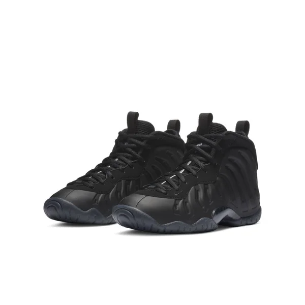 Nike Boys Little Posite One - Basketball Shoes Black/Black/Grey Size 03.5