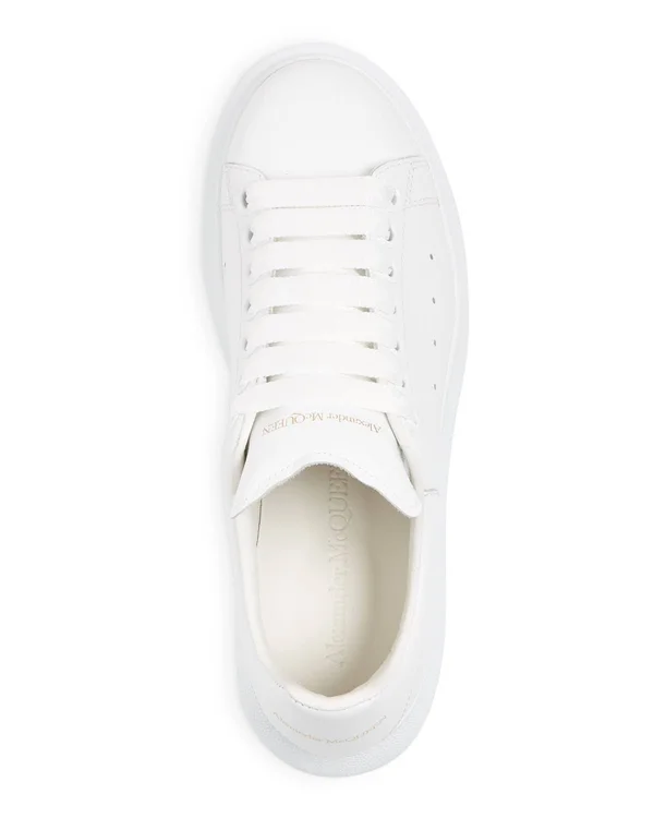 Alexander McQueen Women's Leather Sneakers - White, 5 US