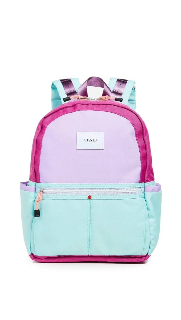 State Bags Kane Magenta, Mint Backpack
