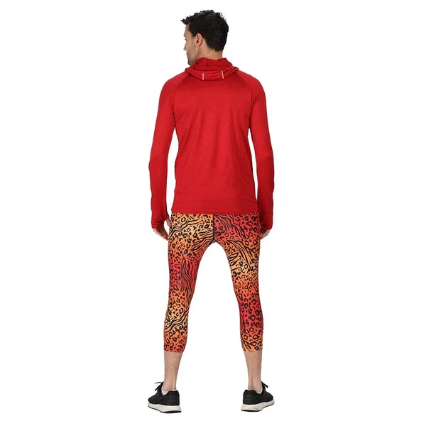 Sahara Sunset Capri - Tikiboo XXXL, Orange, Cropped Leggings