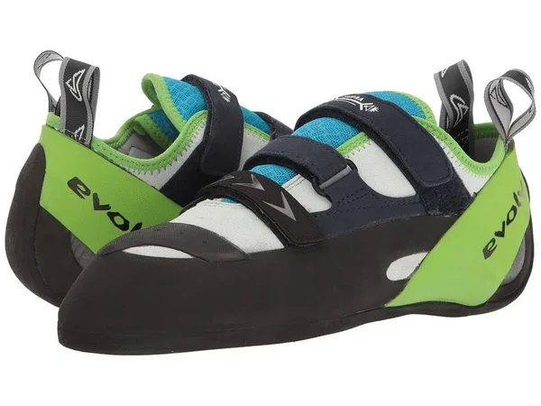 Evolv Men's Supra Climbing Shoe - 13 - White - Neon Green